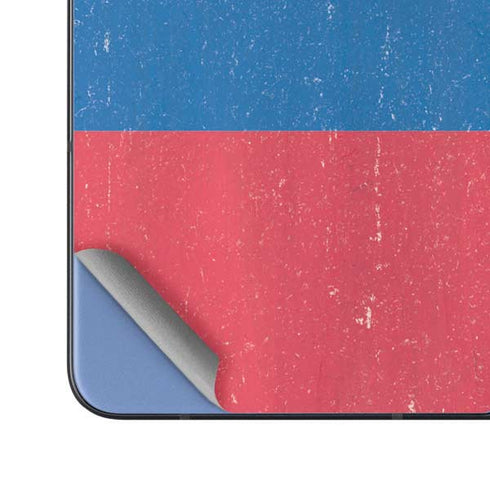 Slovakia Flag Distressed Galaxy Z Fold5 5G Skin