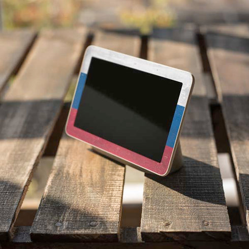 Slovakia Flag Distressed Google Home Hub Skin