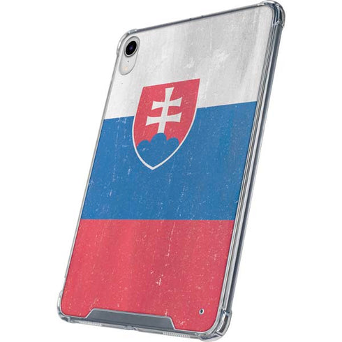 Slovakia Flag Distressed iPad 11th Gen (2025) Clear Case