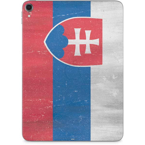 Slovakia Flag Distressed Apple iPad Pro Skin