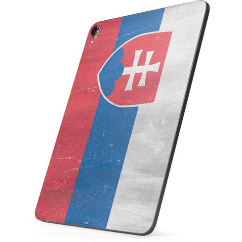 Slovakia Flag Distressed Apple iPad Pro Skin