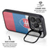 Slovakia Flag Distressed iPhone 14 Pro Max Kickstand Case