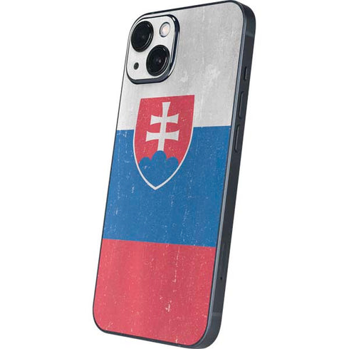 Slovakia Flag Distressed iPhone 15 Skin