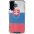 Slovakia Flag Distressed iPhone 16 Plus Clear Case