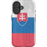 Slovakia Flag Distressed iPhone 16 Plus Impact Case