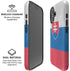 Slovakia Flag Distressed iPhone 16 Plus Magsafe Impact Case