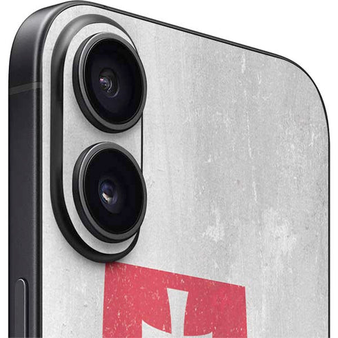 Slovakia Flag Distressed iPhone 16 Plus Skin