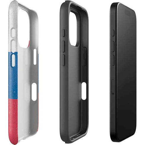 Slovakia Flag Distressed iPhone 16 Pro Impact Case