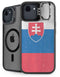 Slovakia Flag Distressed iPhone 16e Kickstand Case