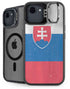 Slovakia Flag Distressed iPhone 16e Kickstand Case