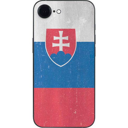 Slovakia Flag Distressed iPhone 16e Skin