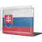 Slovakia Flag Distressed MacBook Cases