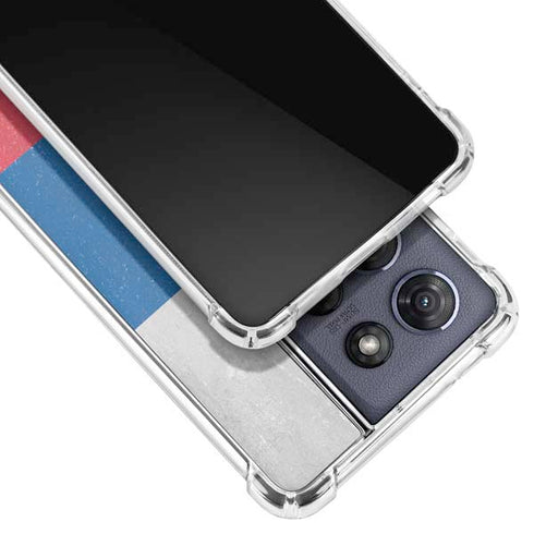Slovakia Flag Distressed Moto G 5G (2025) Clear Case