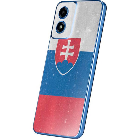 Slovakia Flag Distressed Moto G Play 4G (2024) Skin