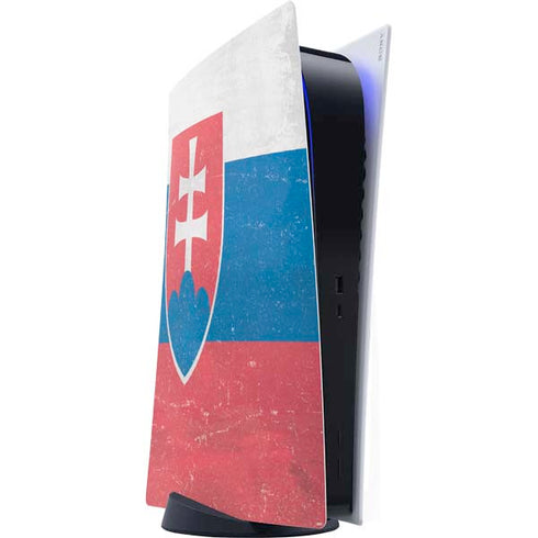 Slovakia Flag Distressed PlayStation PS5 Skins