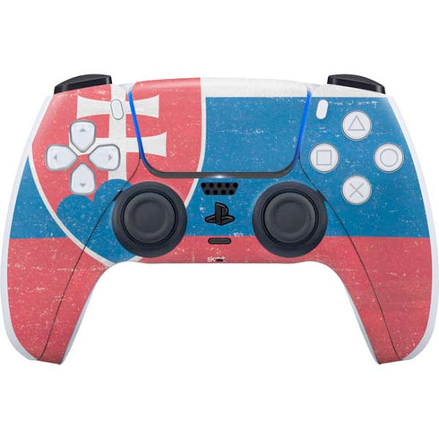 Slovakia Flag Distressed PlayStation PS5 Skins