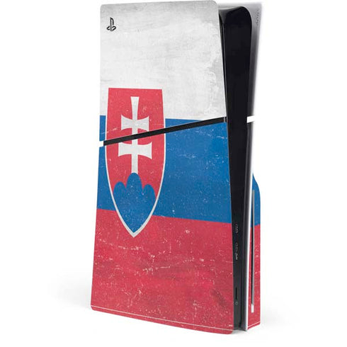 Slovakia Flag Distressed PlayStation PS5 Skins