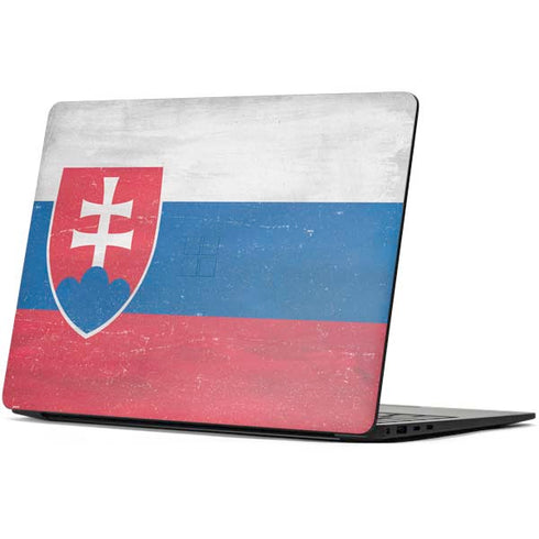 Slovakia Flag Distressed Surface Laptop 7 13.8in Skin