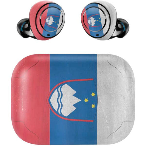 Slovenia Flag Distressed Amazon Echo Buds Skin