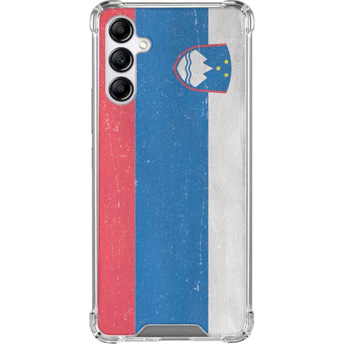 Slovenia Flag Distressed Gabb Phone 4 Clear Case