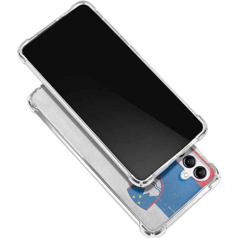Slovenia Flag Distressed Gabb Phone 4 Clear Case