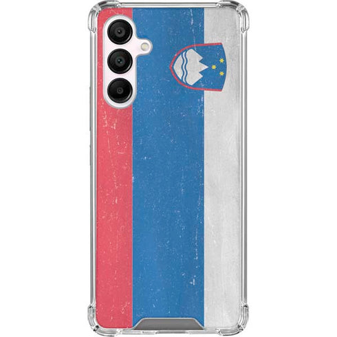 Slovenia Flag Distressed Galaxy A16 5G Clear Case