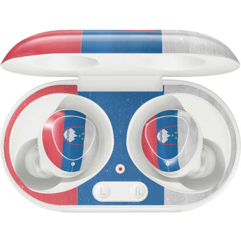 Slovenia Flag Distressed Galaxy Buds Plus Skin