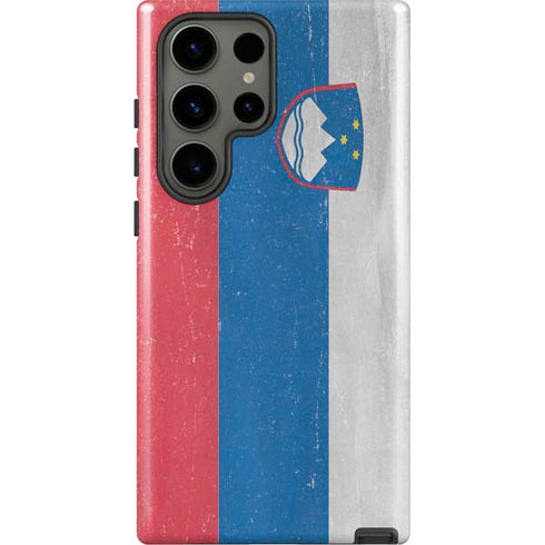 Slovenia Flag Distressed Galaxy S23 Ultra Pro Case