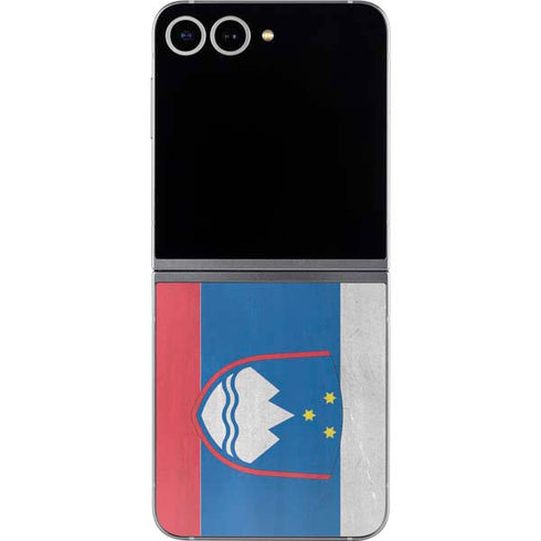 Slovenia Flag Distressed Galaxy Z Flip6 Skin