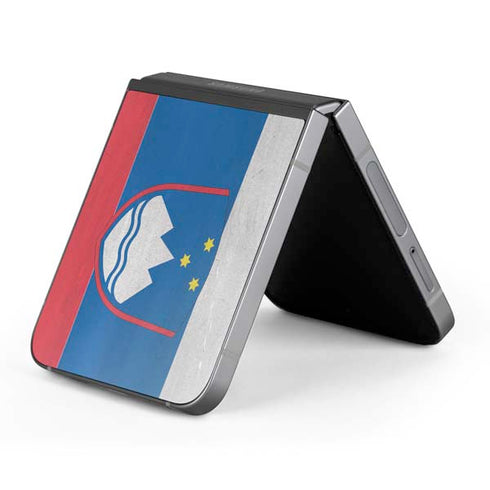 Slovenia Flag Distressed Galaxy Z Flip6 Skin