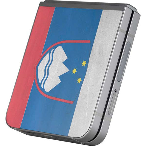 Slovenia Flag Distressed Galaxy Z Flip6 Skin
