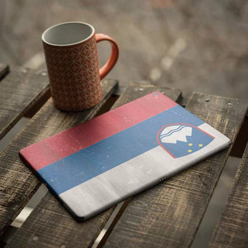 Slovenia Flag Distressed iPad Skins