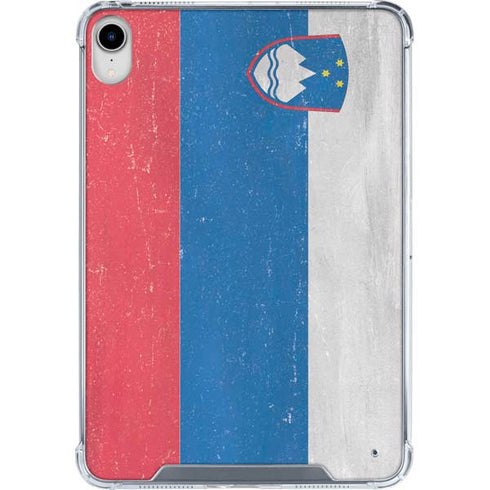 Slovenia Flag Distressed iPad 11th Gen (2025) Clear Case
