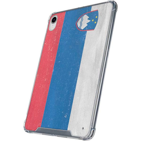 Slovenia Flag Distressed iPad 11th Gen (2025) Clear Case