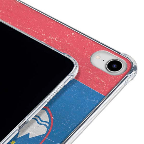 Slovenia Flag Distressed iPad 11th Gen (2025) Clear Case