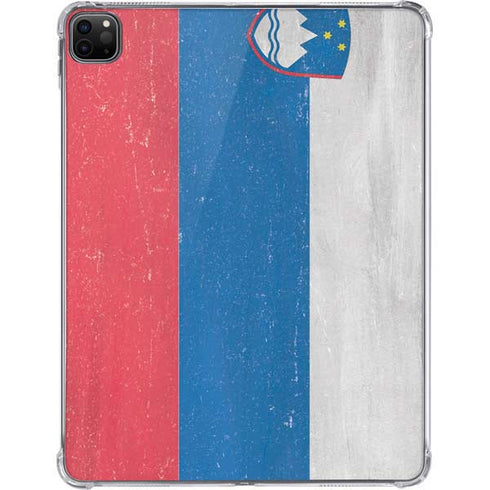 Slovenia Flag Distressed iPad Pro 11in (2024) Clear Case