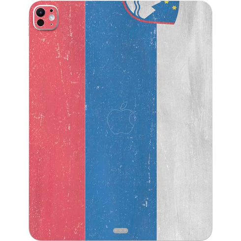 Slovenia Flag Distressed iPad Pro 13in M4 (2024) Skin