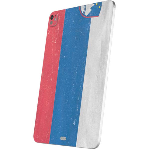 Slovenia Flag Distressed iPad Pro 13in M4 (2024) Skin