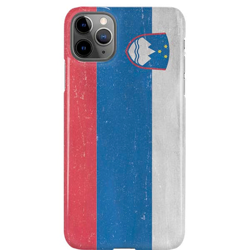 Slovenia Flag Distressed iPhone Cases