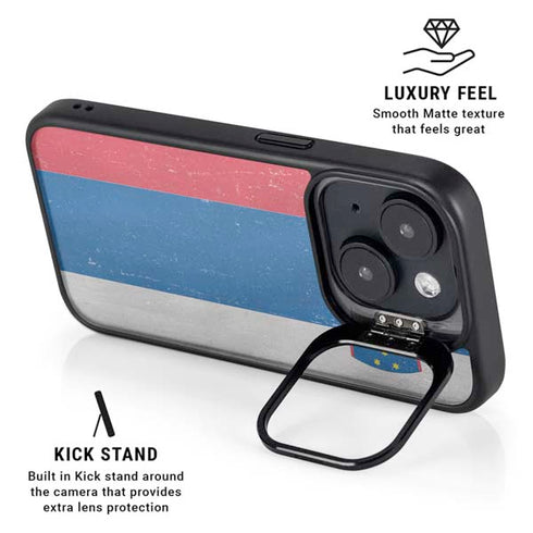 Slovenia Flag Distressed iPhone 13 Kickstand Case