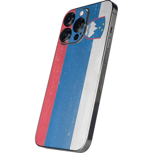 Slovenia Flag Distressed iPhone 15 Pro Max Skin