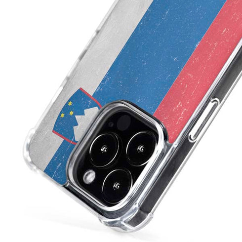 Slovenia Flag Distressed iPhone 16 Pro Max MagSafe Case