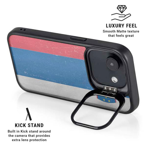 Slovenia Flag Distressed iPhone 16e Kickstand Case