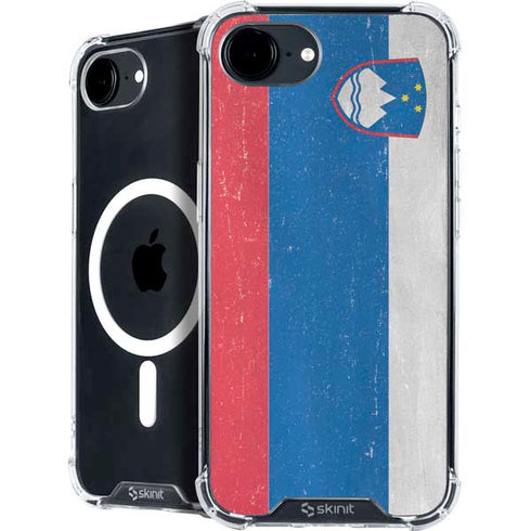 Slovenia Flag Distressed iPhone 16e MagSafe Case