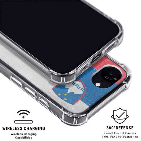 Slovenia Flag Distressed iPhone 16e MagSafe Case