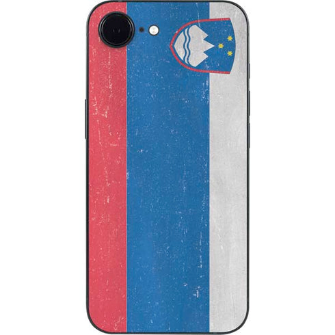 Slovenia Flag Distressed iPhone 16e Skin