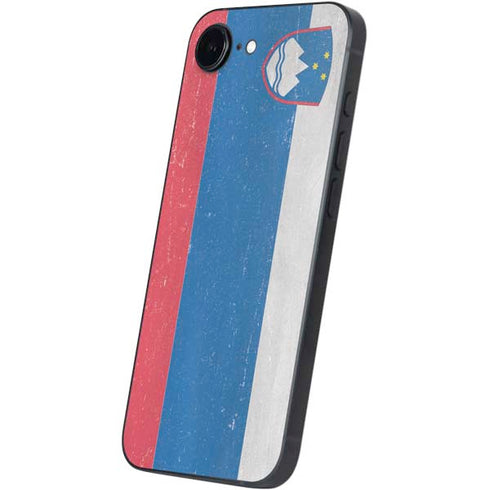Slovenia Flag Distressed iPhone 16e Skin