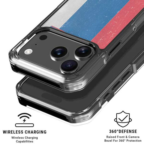 Slovenia Flag Distressed iPhone 18 Pro Clear Case