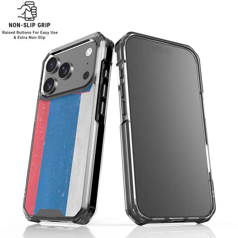 Slovenia Flag Distressed iPhone 18 Pro Clear Case