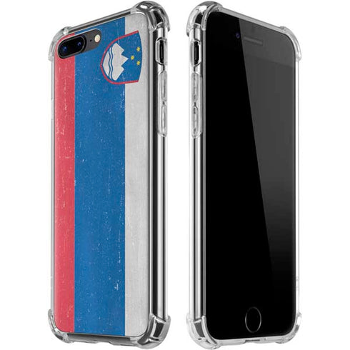 Slovenia Flag Distressed iPhone Cases